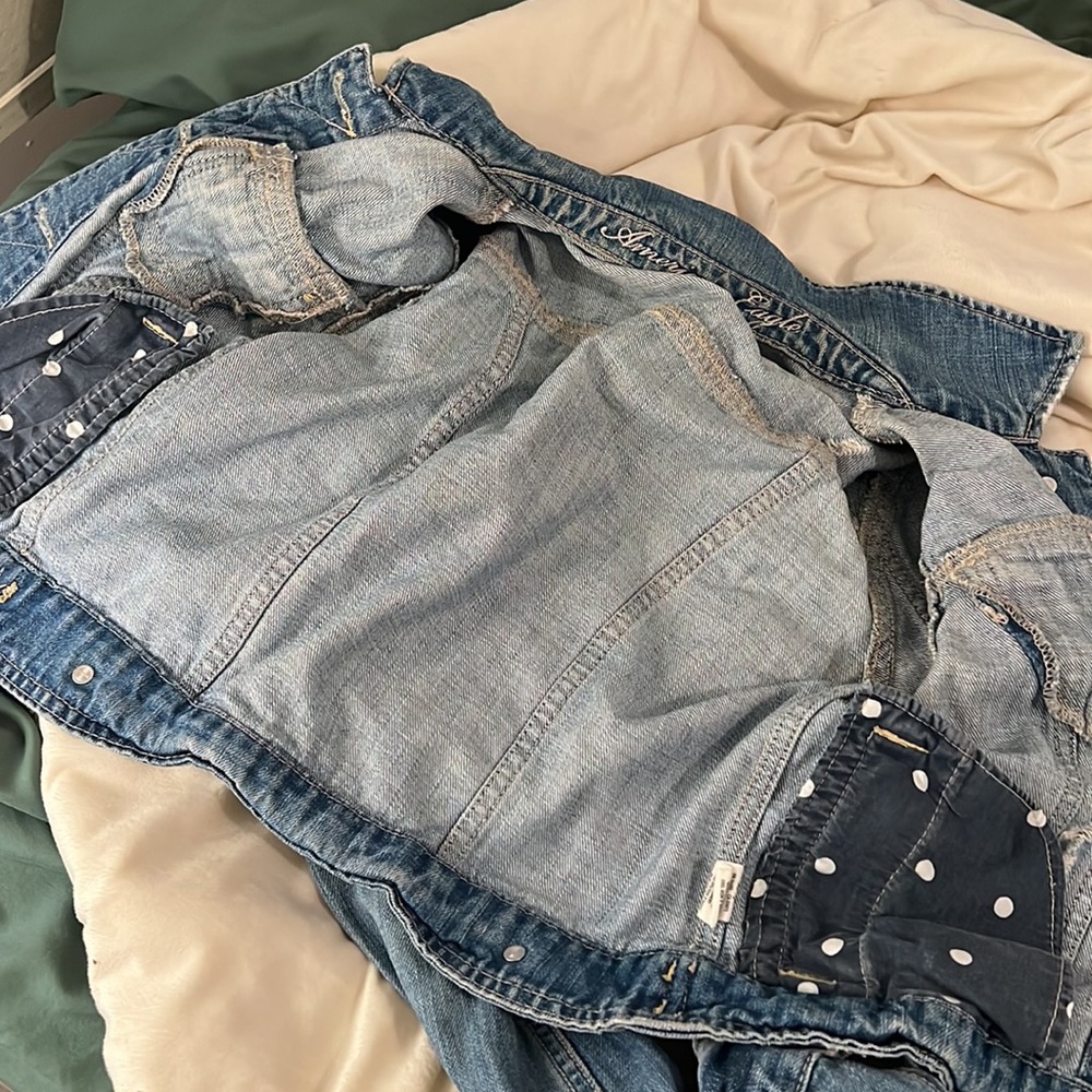 American Eagle jean Jacket XS - Picture 6 of 6
